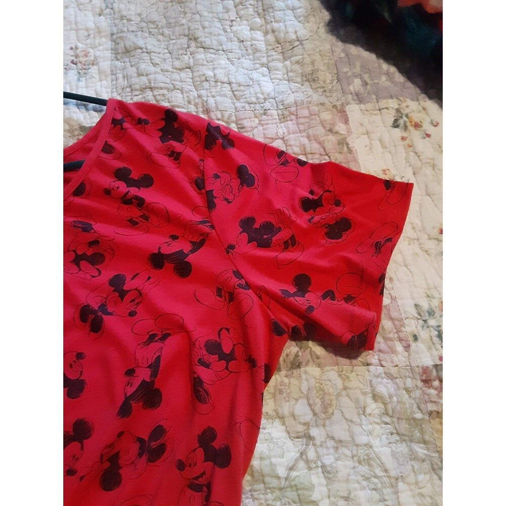 Disney Mickey Mouse graphic 1x T-shirt red Mickey - Picture 12 of 13